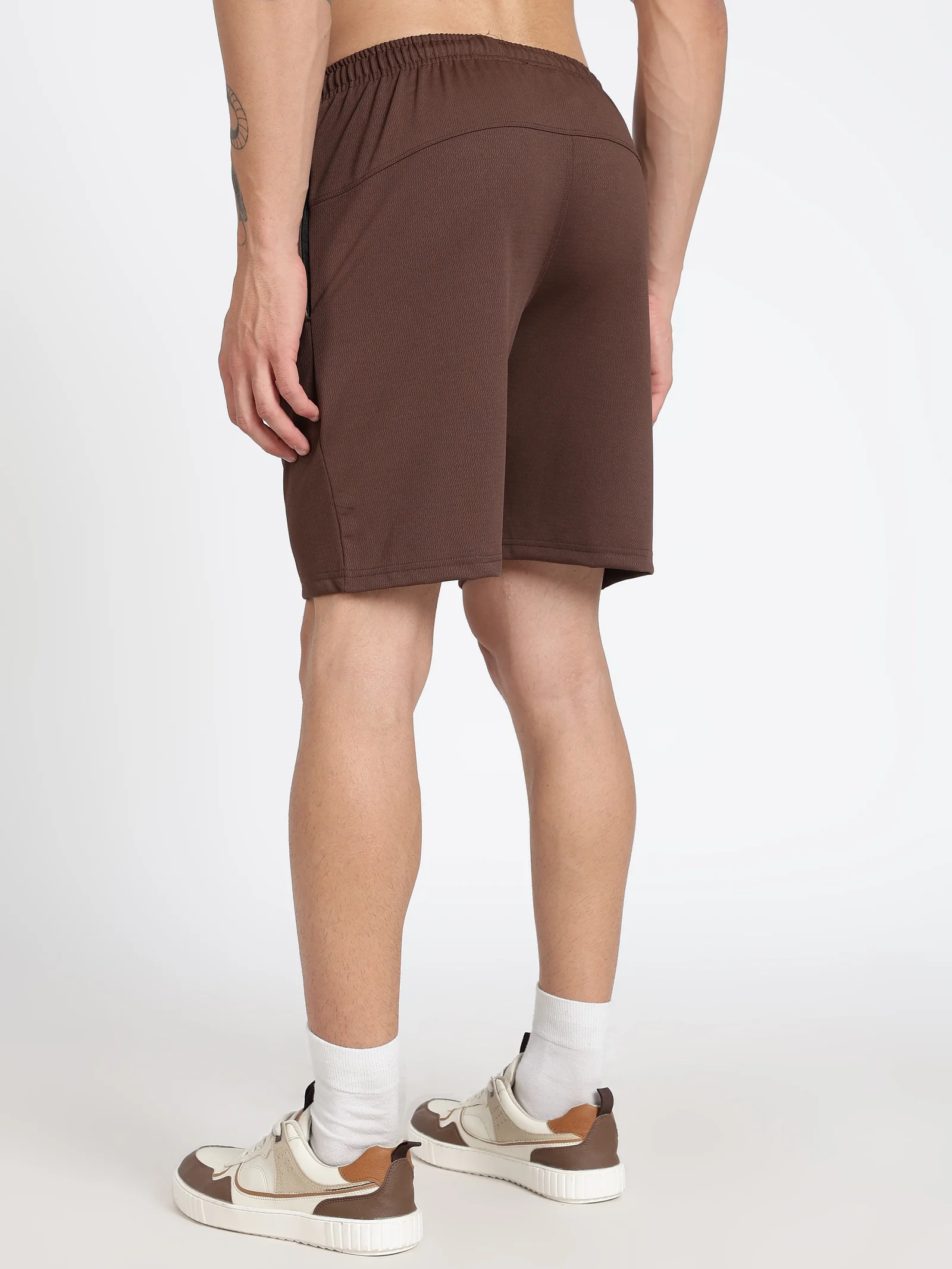 Polyester Shorts(Chocolate Brown)